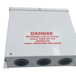 Electrical distribution center with safety warning "DANGER".