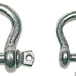 Galvanized hook Cetra d. 10, code 08.329.10, Osculati, for nautical applications.