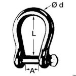 Galvanized ring for boats, Cetra d. 10 model, code 08.329.10, ideal for marine applications.