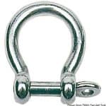 Anillo inox a cetra de 8 mm, código 08.421.08, para aplicaciones marinas.