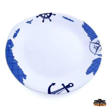 Sea Land flat plates with maritime patterns, perfect for summer tables.