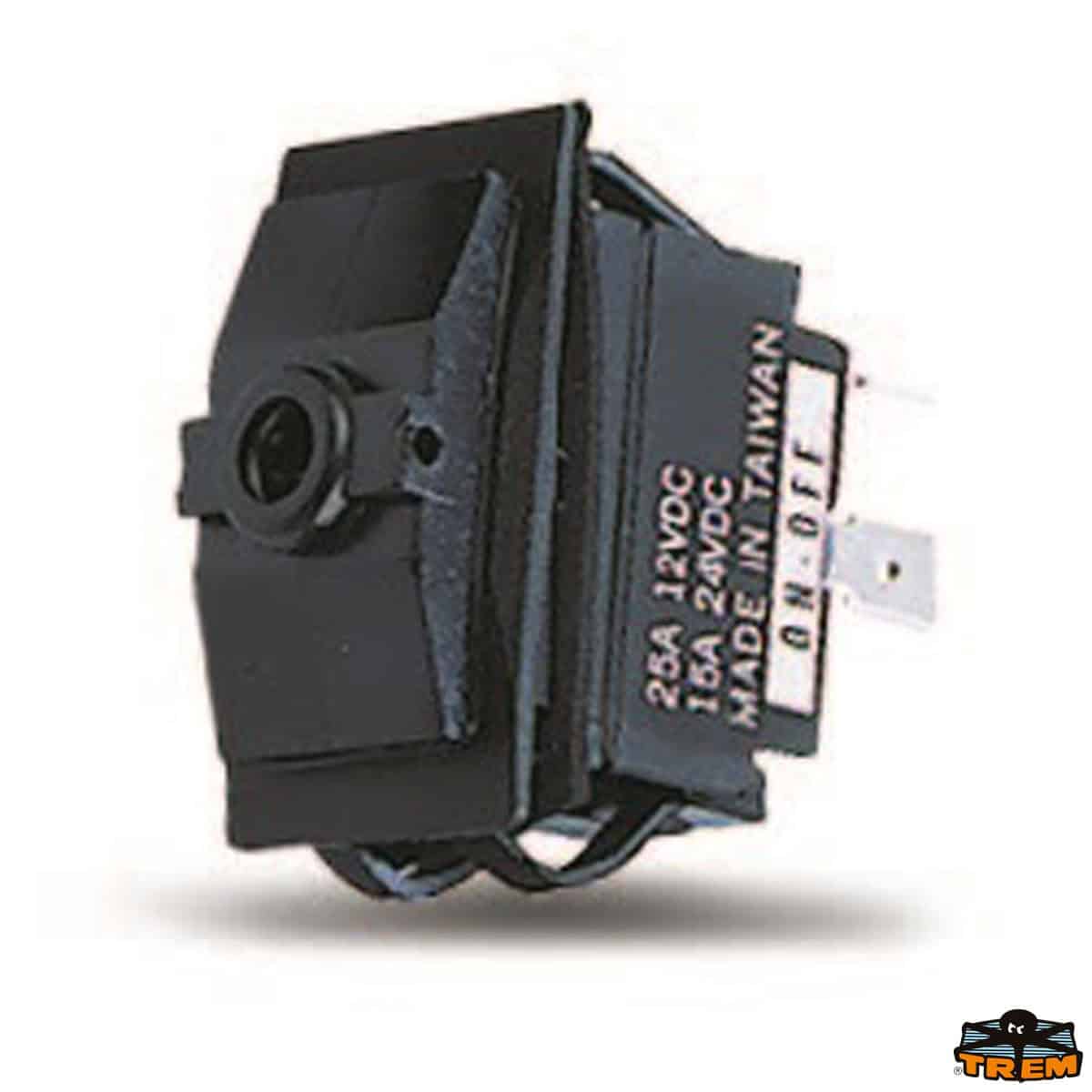 Interruttore ON/OFF/ON a 4 terminali &ndash; codice: L0703004 &ndash; Trem