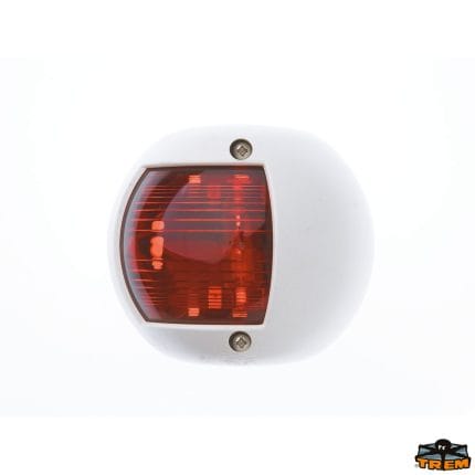 WHITE BODY LIGHT 12V, 112.5°, LEFT RED LIGHT, -12MT - CODE: L5874530 - TREM