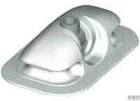 折りたたみピン付きグレーのFプレート上のスカルミエラ 150×95 mm – コード: 2915023 – Motomarine