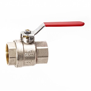 Valvola a sfera P.T.F.F. da 3/8" con maniglia inox &ndash; codice: 5000C &ndash; Maestrini