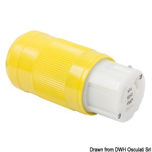 Spina marinco bipolare monofase 3 fili 32 A – codice: 14.587.03 – Osculati