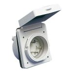 ABS Socket 30 A 220 V, code: 14.331.00, Osculati, for nautical electrical systems.