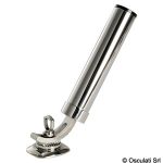 Verstelbare roerhouder van roestvrij staal, code 41.167.90, ideaal voor boten.