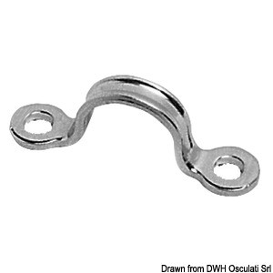 Cavalier en acier inoxydable pressé 44 mm - Code : 39.176.76 - Osculati