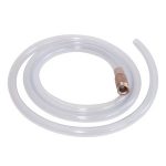 Buis voor vloeistofoverdracht van 19 mm met messing koppeling.