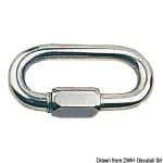 海洋環境での安全な固定用ステンレススクリューリング 10 mm。.