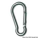 Edelstahl-Karabiner 10 mm, ideal für nautische und sportliche Anwendungen.