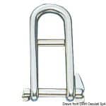 Stainless steel snap shackle with 5 mm stop - code: 08.764.05 - Osculati.