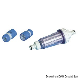 Washable 80 micron anti-scale filter, code 52.124.75, Osculati.