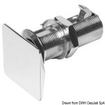 Fermeture Flush Lock carrée en métal, code 38.179.41, Osculati, pour applications marines et nautiques.