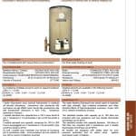 Stainless steel water heater 100 liters, 1.5 kW, single-phase, for domestic use, model 25B100.