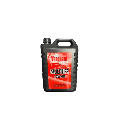 Vanguard Multilife 15W40 motorolie, verpakking van 5 liter, hoge kwaliteit.
