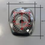 Hengelhouder van roestvrij staal met nauwkeurige en verstelbare afmetingen, ideaal voor boten.