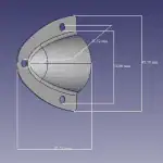 Orecchiette in acciaio inox piccola, protezione per imbarcazioni, codice 17.213.60.