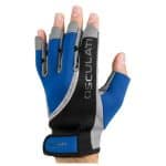 Guantes vela dedos cortados L en neopreno, modelo Osculati, para protección y agarre óptimo.