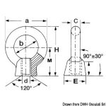 Female butterfly turnbuckle 32.6 mm - code: 39.306.08.