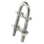 U Bolt 110x9.5 mm, component for nautical applications, code 39.127.03, Osculati.