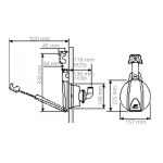 Pompa manuale per imbarcazioni nautiche, modello 1038 Plastimo.