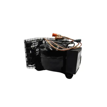 Compressor for refrigeration systems with X fittings, model BD35F 12/24V, code SBC00027XA.