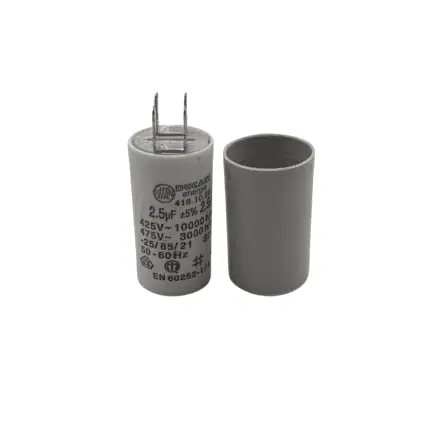 Condensador metfilm 2,5 microfaradios, 28 mm, para aplicaciones electrónicas. Ideal para circuitos de al.