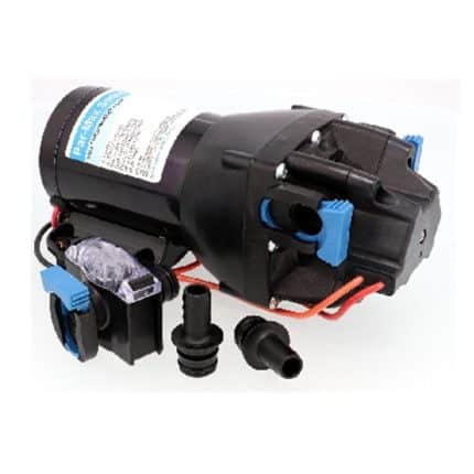 Pompa Jabsco 12V, 40 PSI per applicazioni marine e industriali.