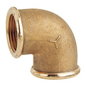 90° Elbow F-F 1" yellow – DVGW – code: 0090F – Maestrini