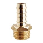 Hose holder in M hexagonal bar 1/8"x6 in anti-corrosion brass, code 7157A*6T, ideal for appl.