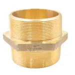 Raccord double réduit M-M de 3/4" à 1/2" en laiton anticorrosion, DVGW, code 7245E*D, idéal pour im.