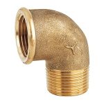 Gomito a 90° M-F da 3/8" in ottone anticorrosione – CR – DVGW – codice: 7092C – Maestrini