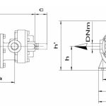 Technisches Diagramm Pumpe PQ 30GH, 24 V DC, 0,75 kW, 1450 U/min, Code 01CPQ301.