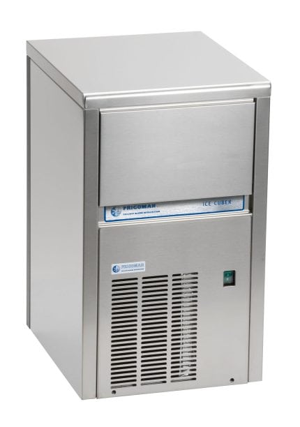 Industrielle Eismaschine Icecuber KG18/H24 V mit Wassertank.