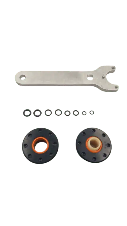 Reserveonderdeel cilinder Seastar met sleutel en ringen.