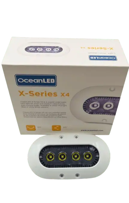 X4 White underwater light, 9-32 VDC, code OL-012301W, Indemar.