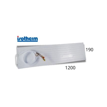 Flachverdampfer für Kühlschrank, Abmessungen 1200x190 mm, Modell Isotherm.