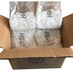 Contenedor con 12 piezas de granos de sal de 850g, ideal para sistemas de agua potable HP Watermake.