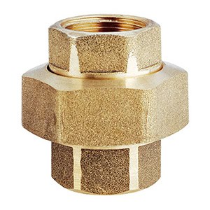 Bocchettone F-F sede conica da 1/4" in ottone &ndash; codice: *0340B &ndash; Maestrini