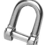 Recessed pin shackle in stainless steel, diameter 5 mm, code 01.080.05, Osculati.