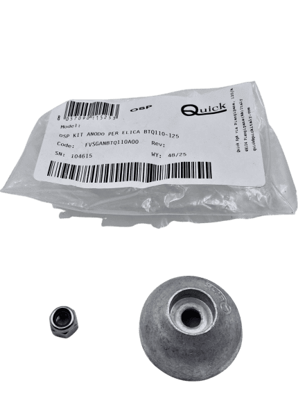 Anodo elica BTQ110-125 per motore, componente di ricambio originale.