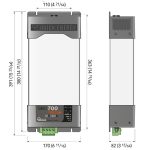 Botón de arranque e indicadores LED para monitorizar el estado de carga.