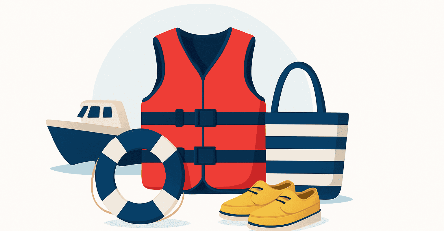 子供用救命胴衣、船上の安全に欠かせない船舶アクセサリー。.