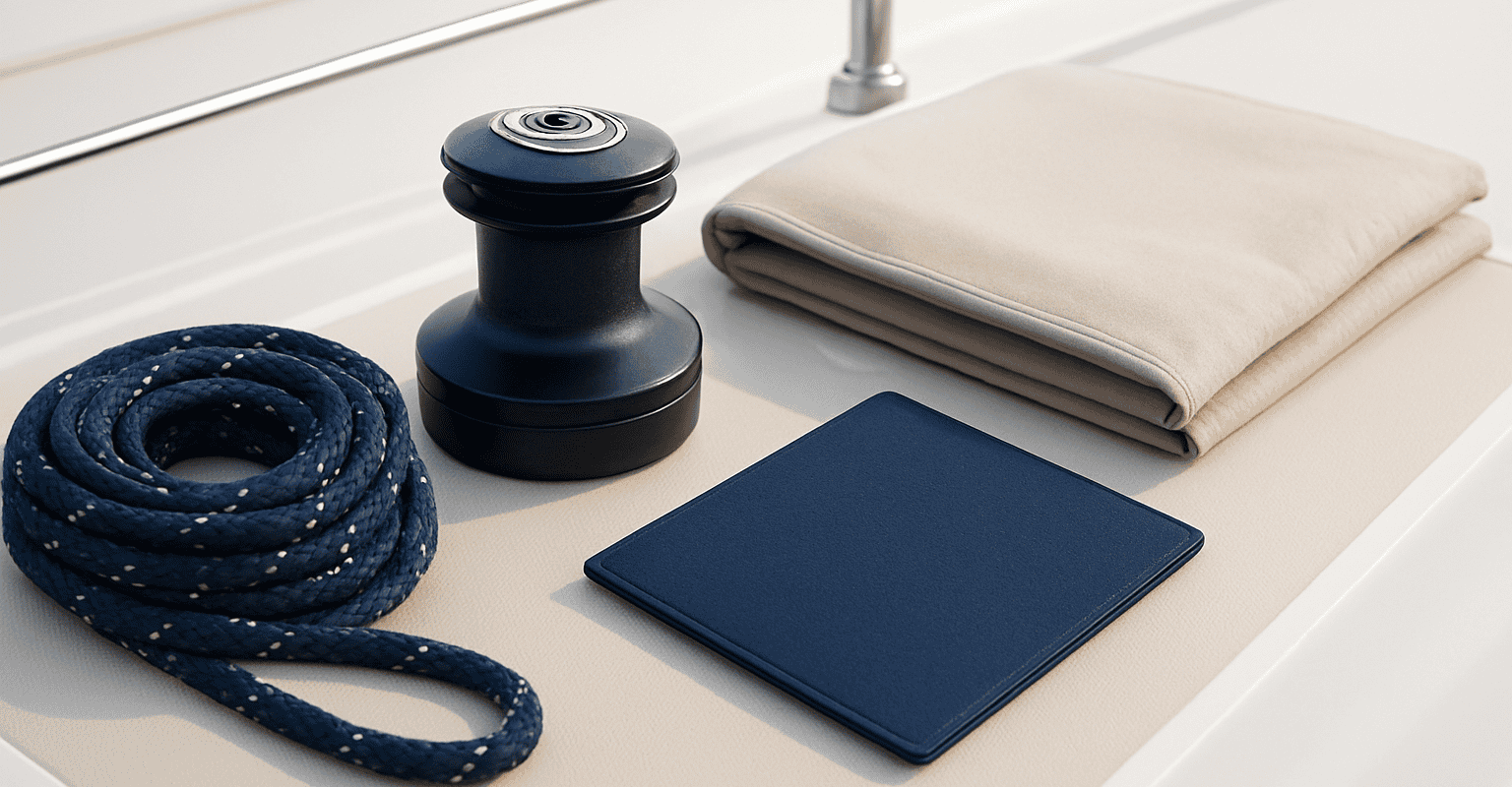 Accessori coperta barca: tende da coperta in tessuto e accessori nautici.