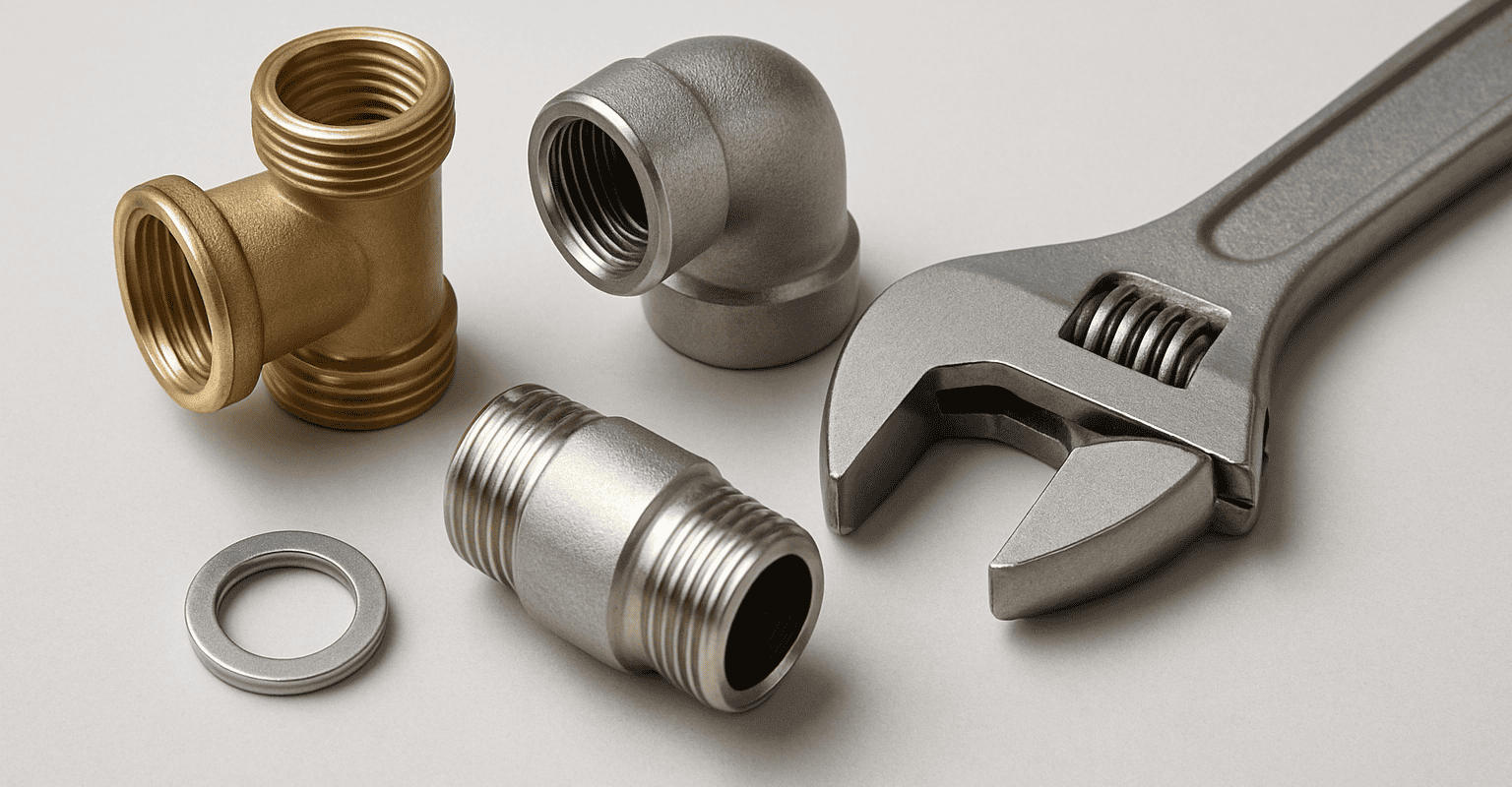 高品質の配管設備用継手とレンチ。.