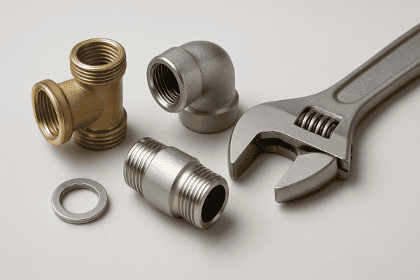 高品質の配管設備用継手とレンチ。.