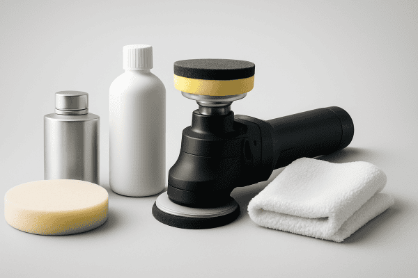 マリンおよび産業用設備の研磨および清掃用ツール。.