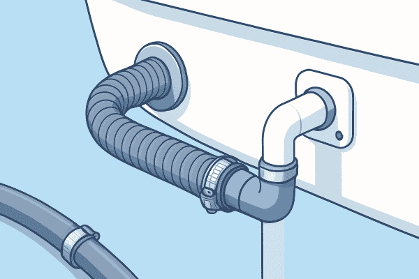 Tubo e fascette per collegamento rapido di tubi e condotti.